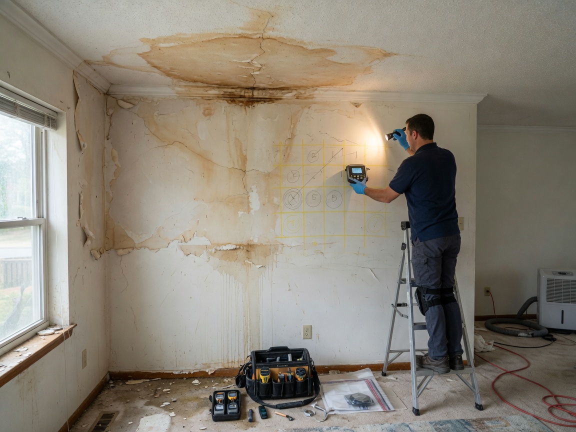 Burst Pipe Water Damage Cleanup in Annapolis